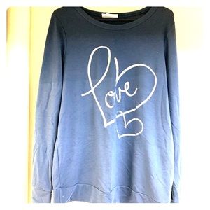 Maternity crew neck sweatshirt